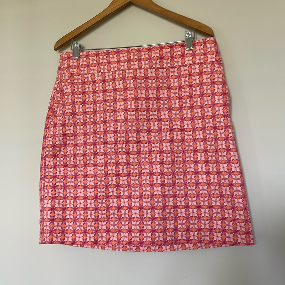 Talbots Print Skirt Sz 12 EUC